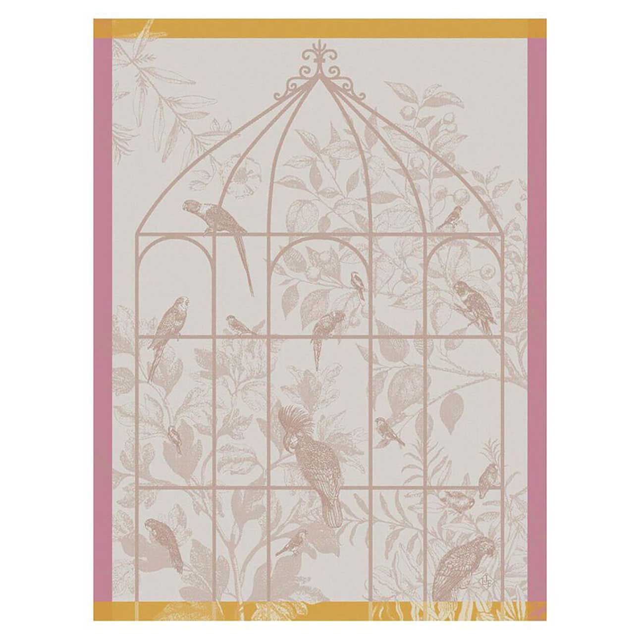 Le Jacquard Francais Sonate Pink Tea Towel 24 x 31 Inch, MPN: 31393