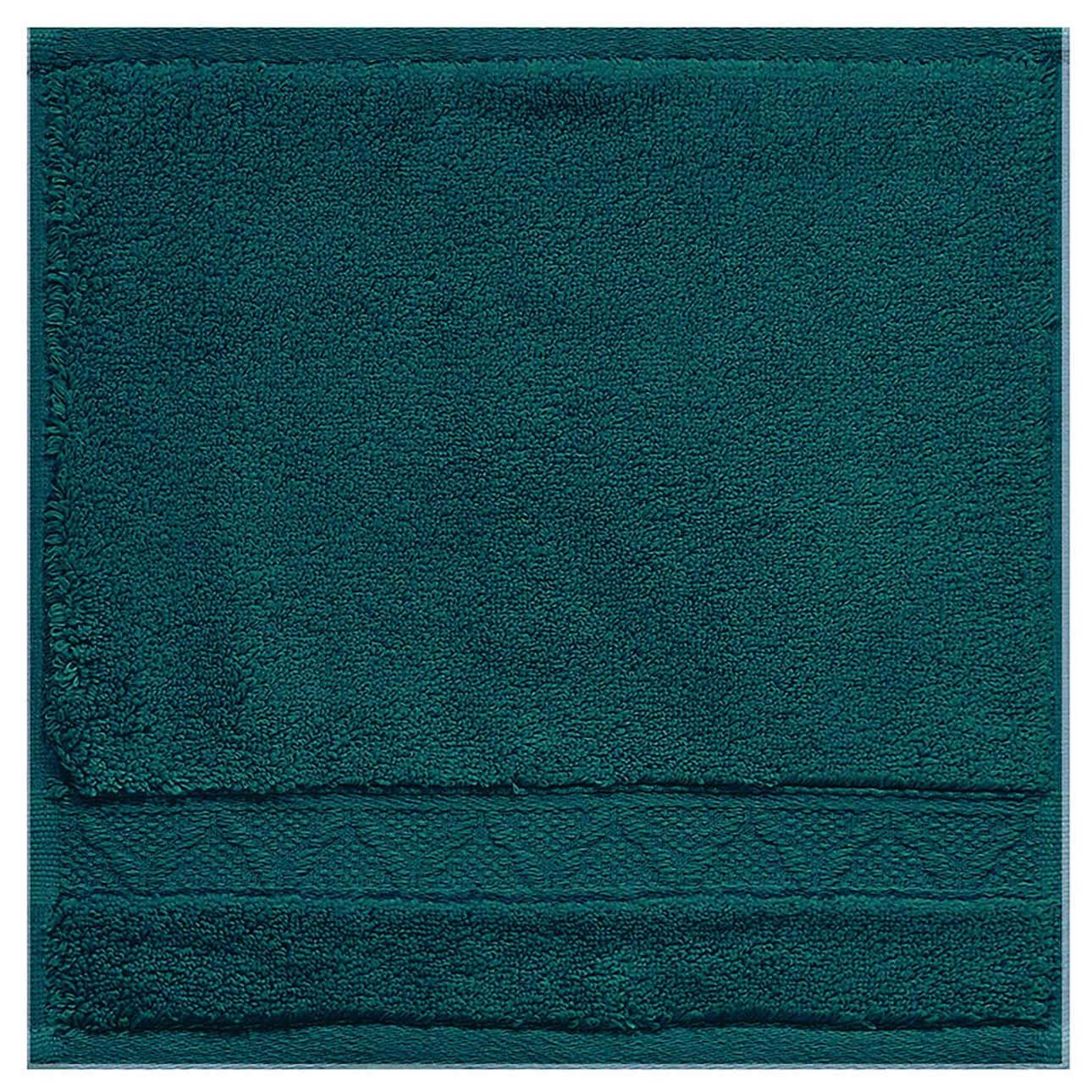 Le Jacquard Francais Caresse Dark Green Washcloth 12 x 12 Inch, MPN: 31266