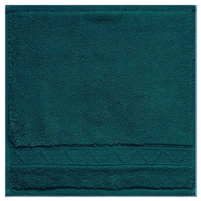 Le Jacquard Francais Caresse Dark Green Washcloth 12 x 12 Inch, MPN: 31266