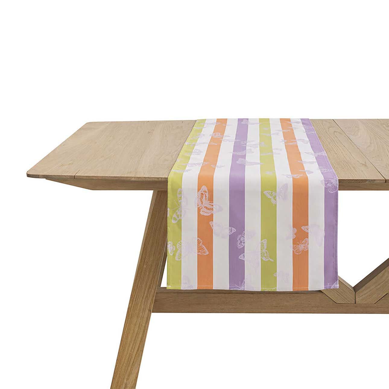 Le Jacquard Francais Bal Des Papillons Purple Table Runner 20 x 59 Inch, MPN: 30484