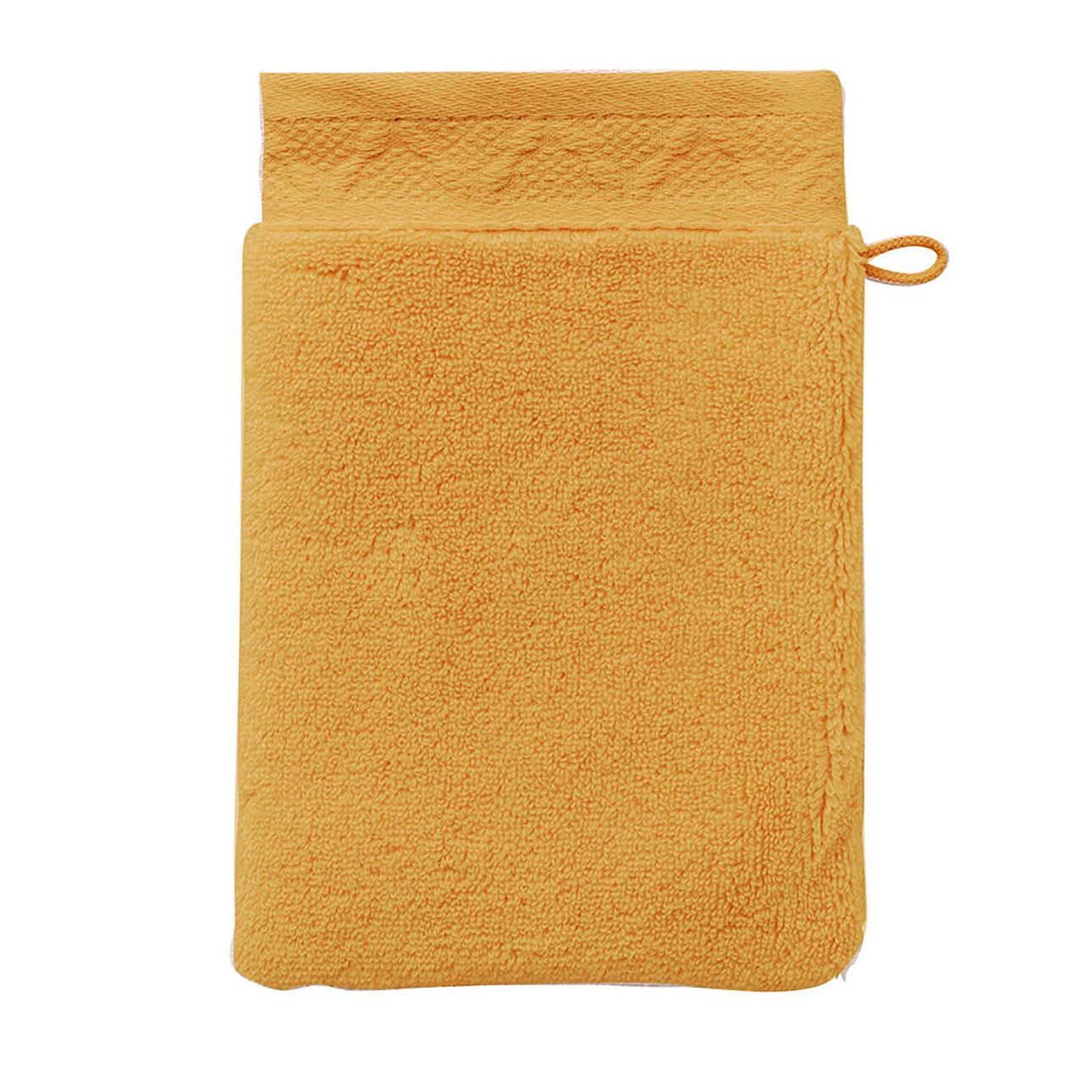 Le Jacquard Francais Caresse Yellow Wash Mitt 6 x 7 Inch, MPN: 31263