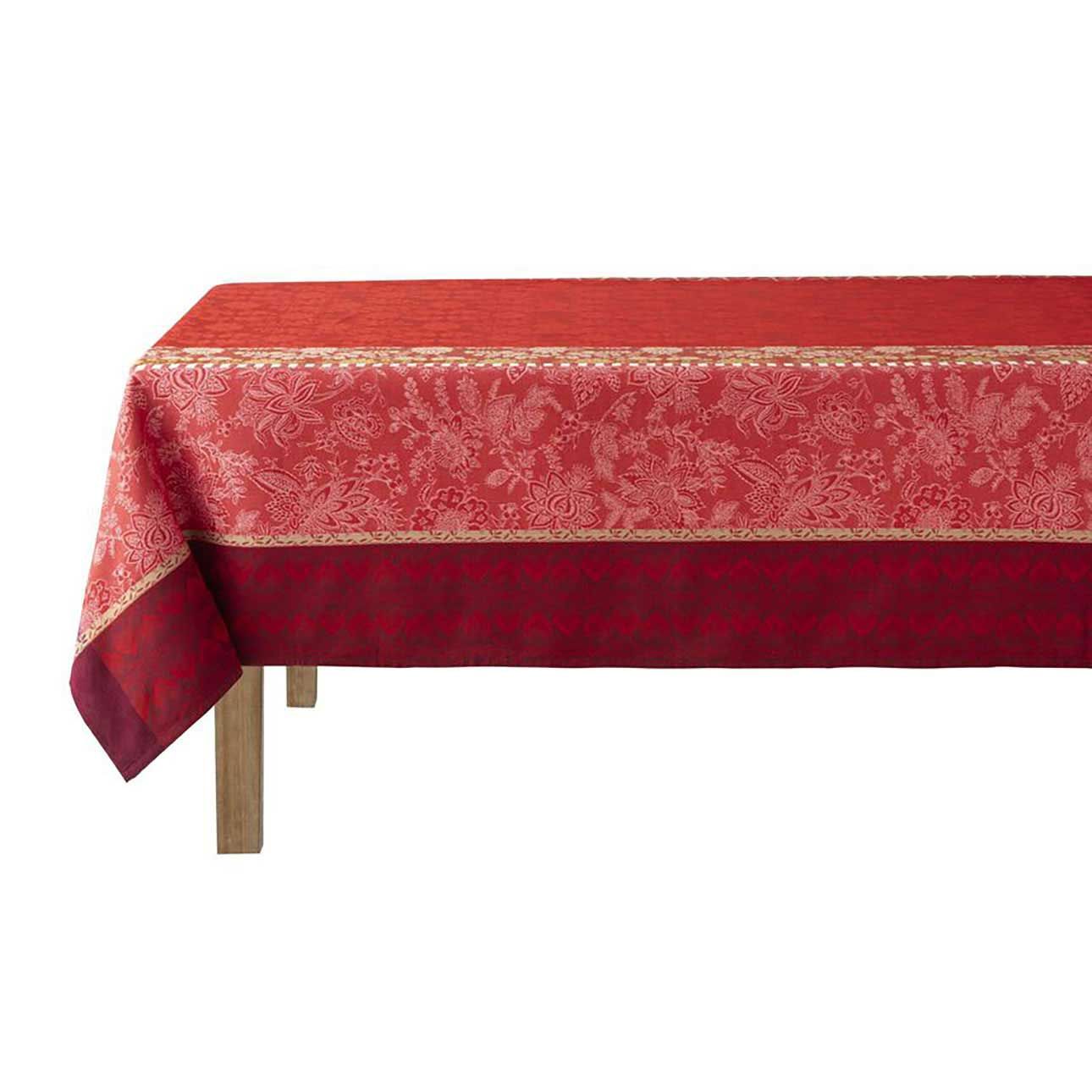 Le Jacquard Francais Gipsy Red Tablecloth 69 x 126 Inch, MPN: 30994