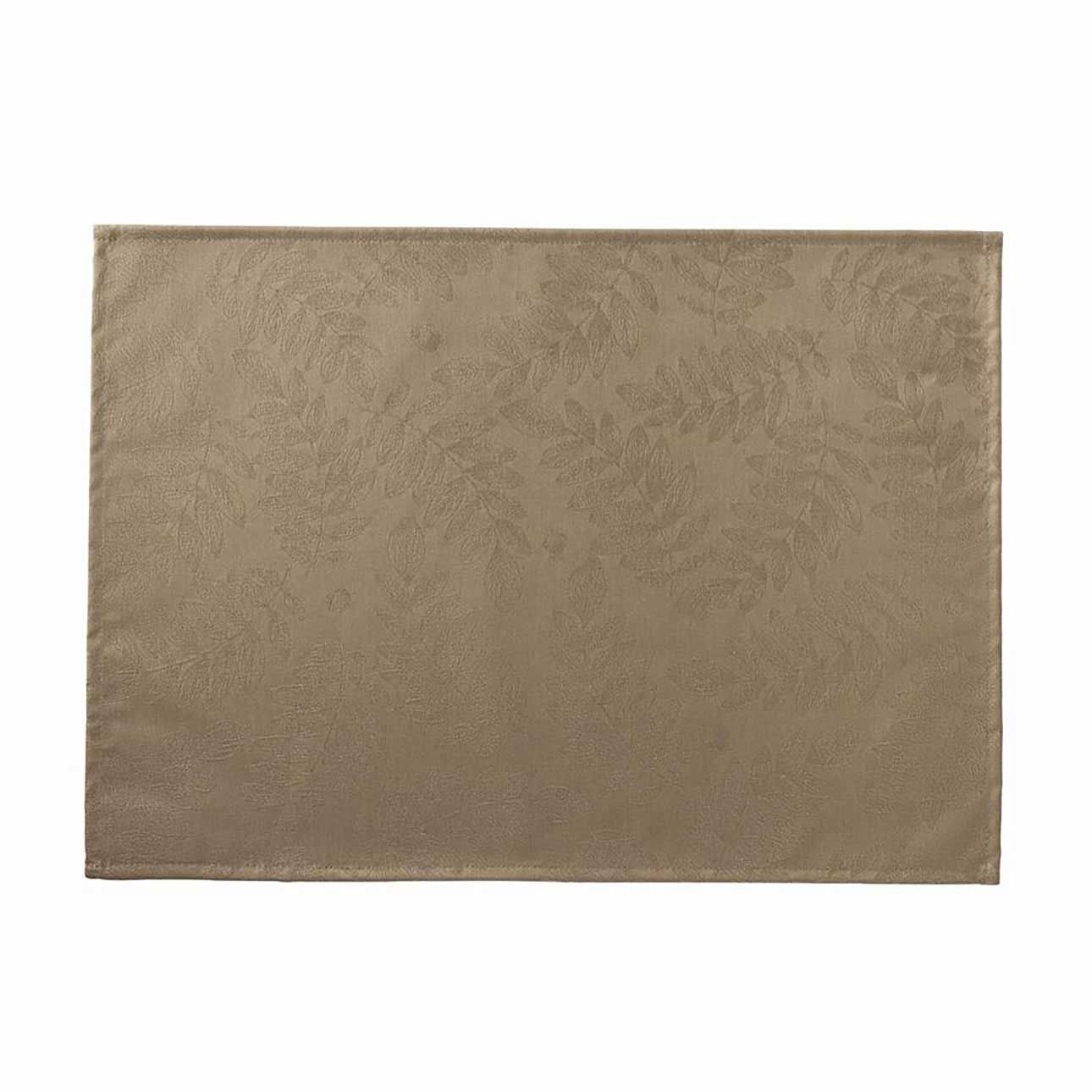 Le Jacquard Francais Vegetal Mood Enduit Green Coated Placemat 20 x 14 Inch, MPN: 30948