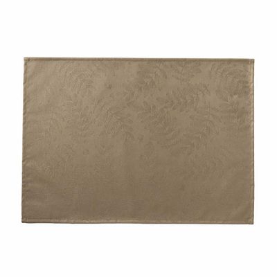 Le Jacquard Francais Vegetal Mood Enduit Green Coated Placemat 20 x 14 Inch, MPN: 30948