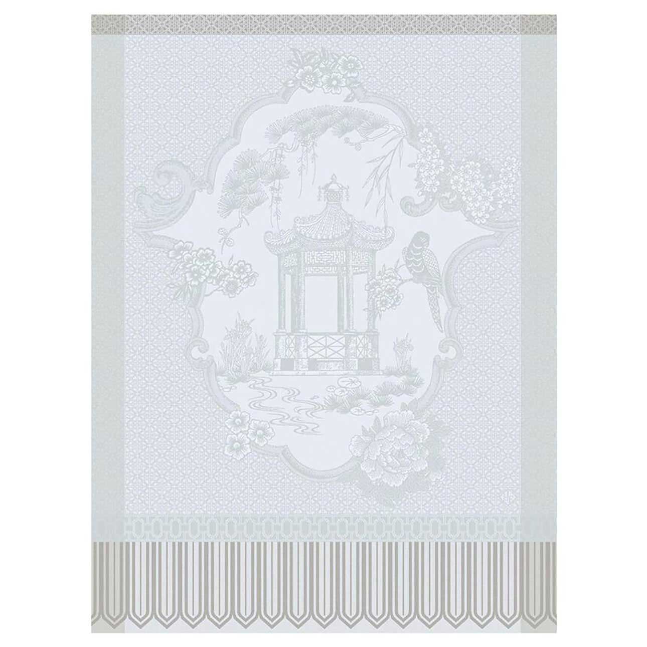 Le Jacquard Francais Promenade Imperiale Grey Tea Towel 24 x 31 Inch, MPN: 31463
