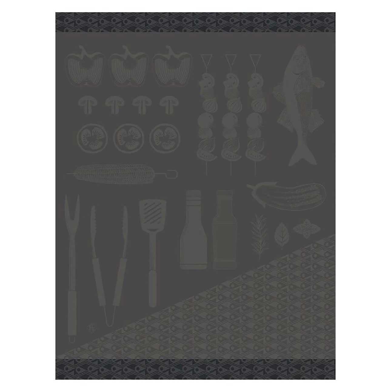 Le Jacquard Francais Braise Grey Tea Towel 24 x 31 Inch, MPN: 31693