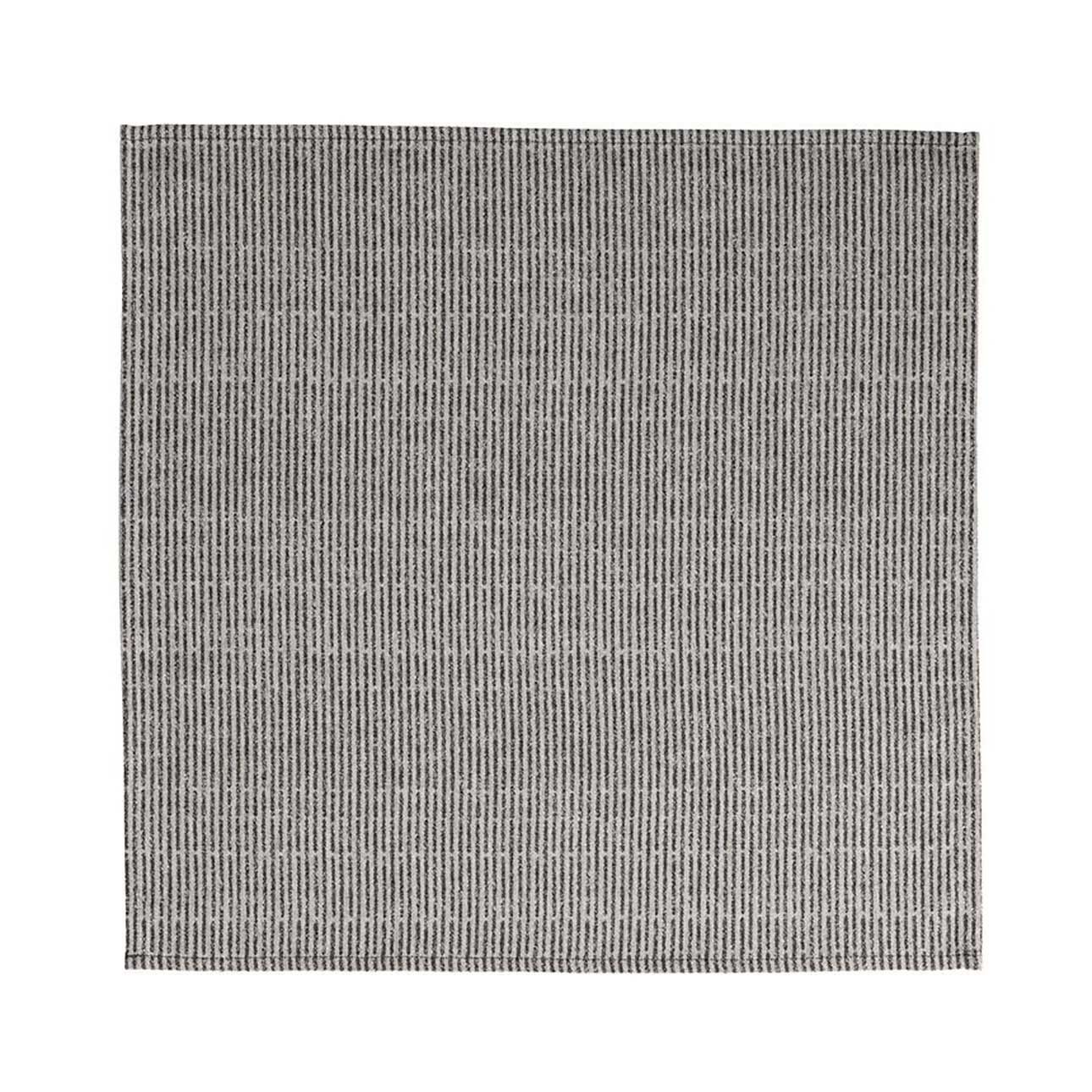 Le Jacquard Francais Empreintes Rayures Black Napkin 20 x 20 Inch, MPN: 31242