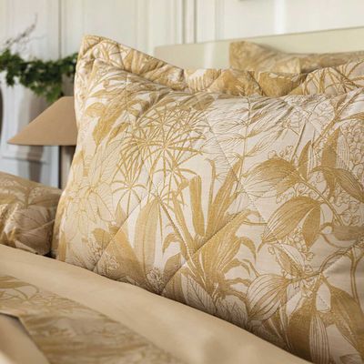 Le Jacquard Francais Bois Dormant Beige Quilted Pillowcase 21 x 26 Inch STANDARD, MPN: 31335