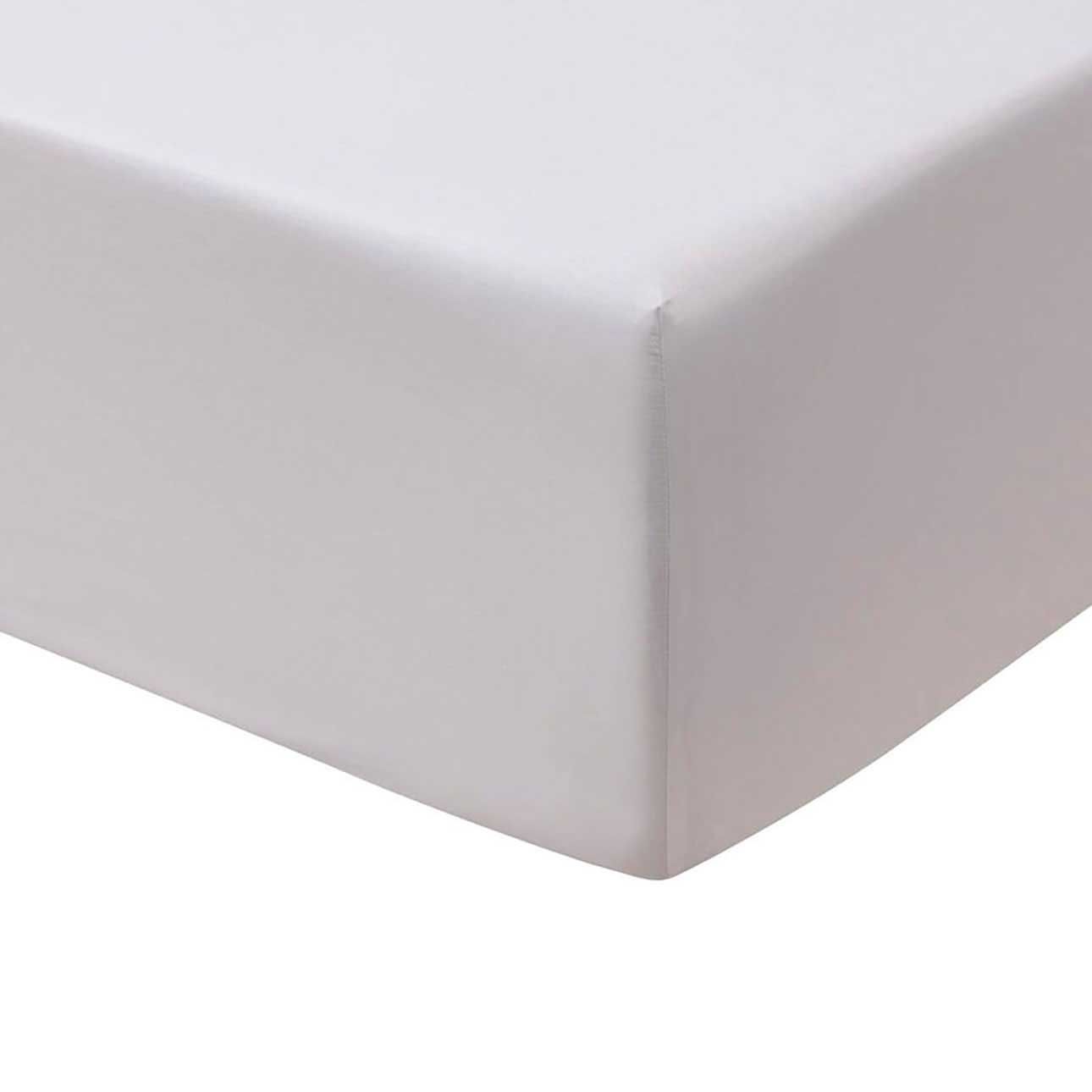 Le Jacquard Francais Feuilles En Scene White Fitted Sheets 78 x 80 x 17 Inch KING, MPN: 31175