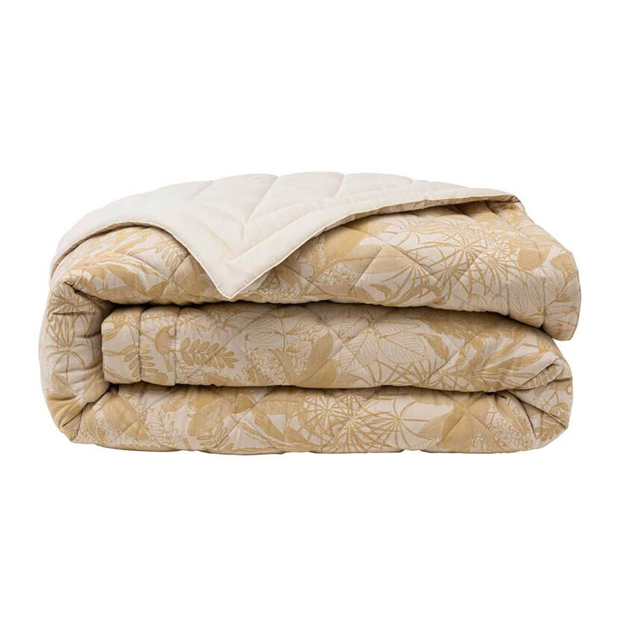 Le Jacquard Francais Bois Dormant Beige Bed Cover 98 x 110 Inch, MPN: 31325