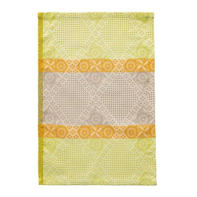 Le Jacquard Francais Eclats Du Midi Green Hand Towel 21 x 15 Inch, MPN: 31643