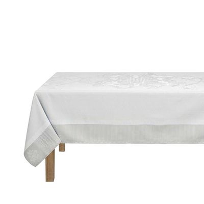 Le Jacquard Francais Promenade Imperiale Enduit Grey Coated Tablecloth 69 x 69 Inch, MPN: 31436