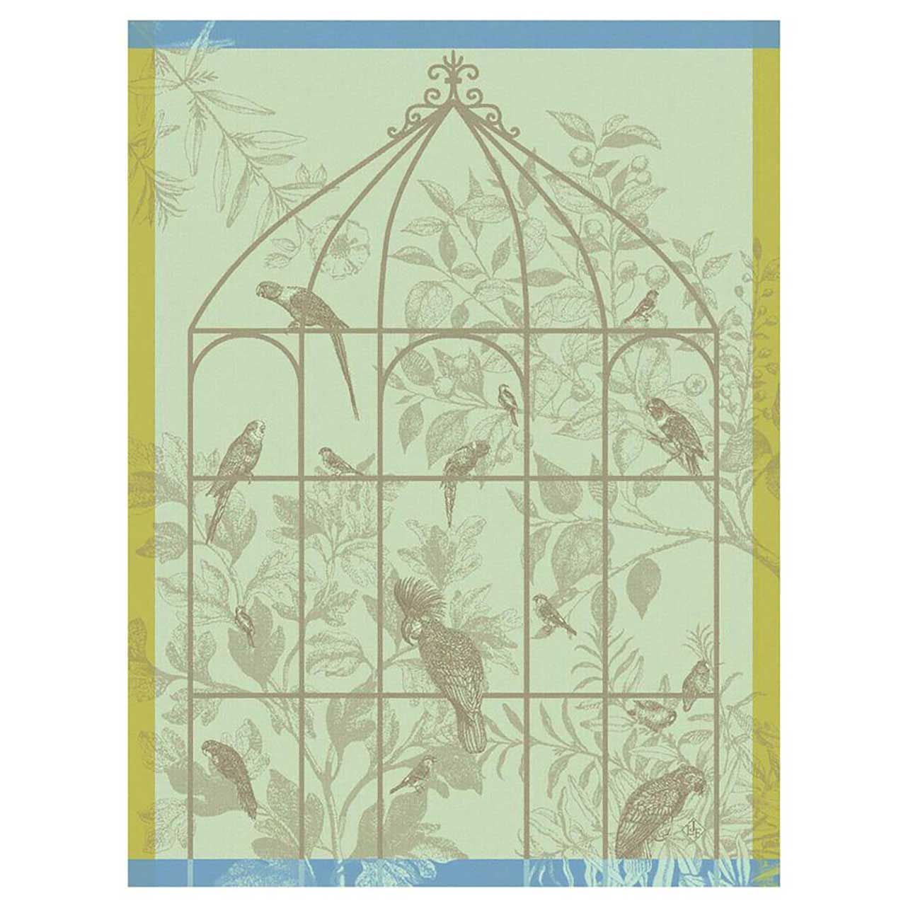 Le Jacquard Francais Sonate Green Tea Towel 24 x 31 Inch, MPN: 31394