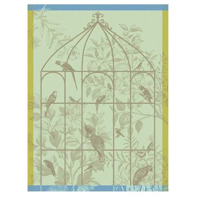 Le Jacquard Francais Sonate Green Tea Towel 24 x 31 Inch, MPN: 31394