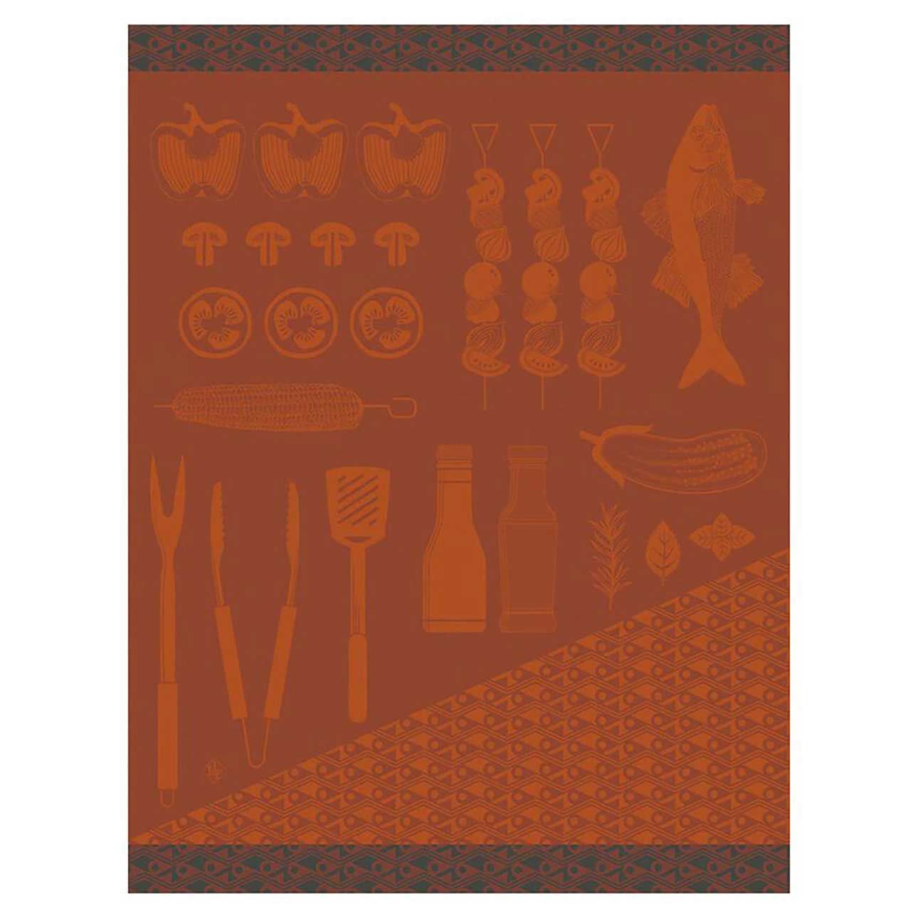 Le Jacquard Francais Braise Red Tea Towel 24 x 31 Inch, MPN: 31692