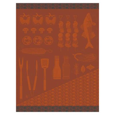 Le Jacquard Francais Braise Red Tea Towel 24 x 31 Inch, MPN: 31692