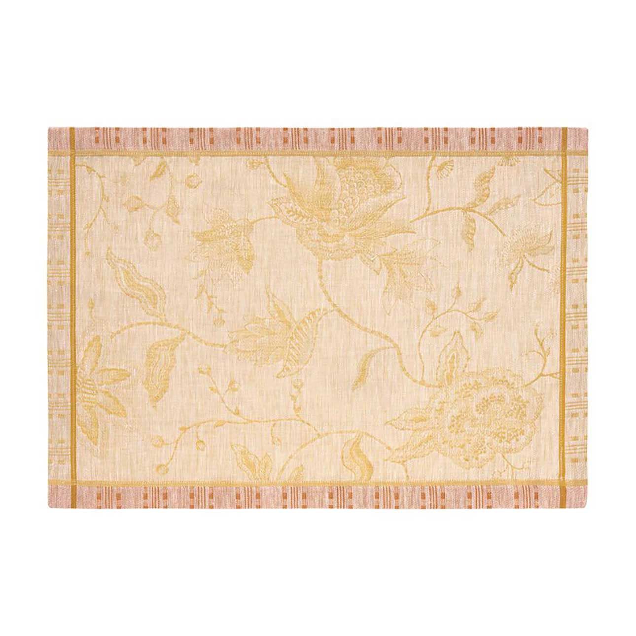 Le Jacquard Francais Ete Indien Orange Placemat 20 x 14 Inch, MPN: 31635