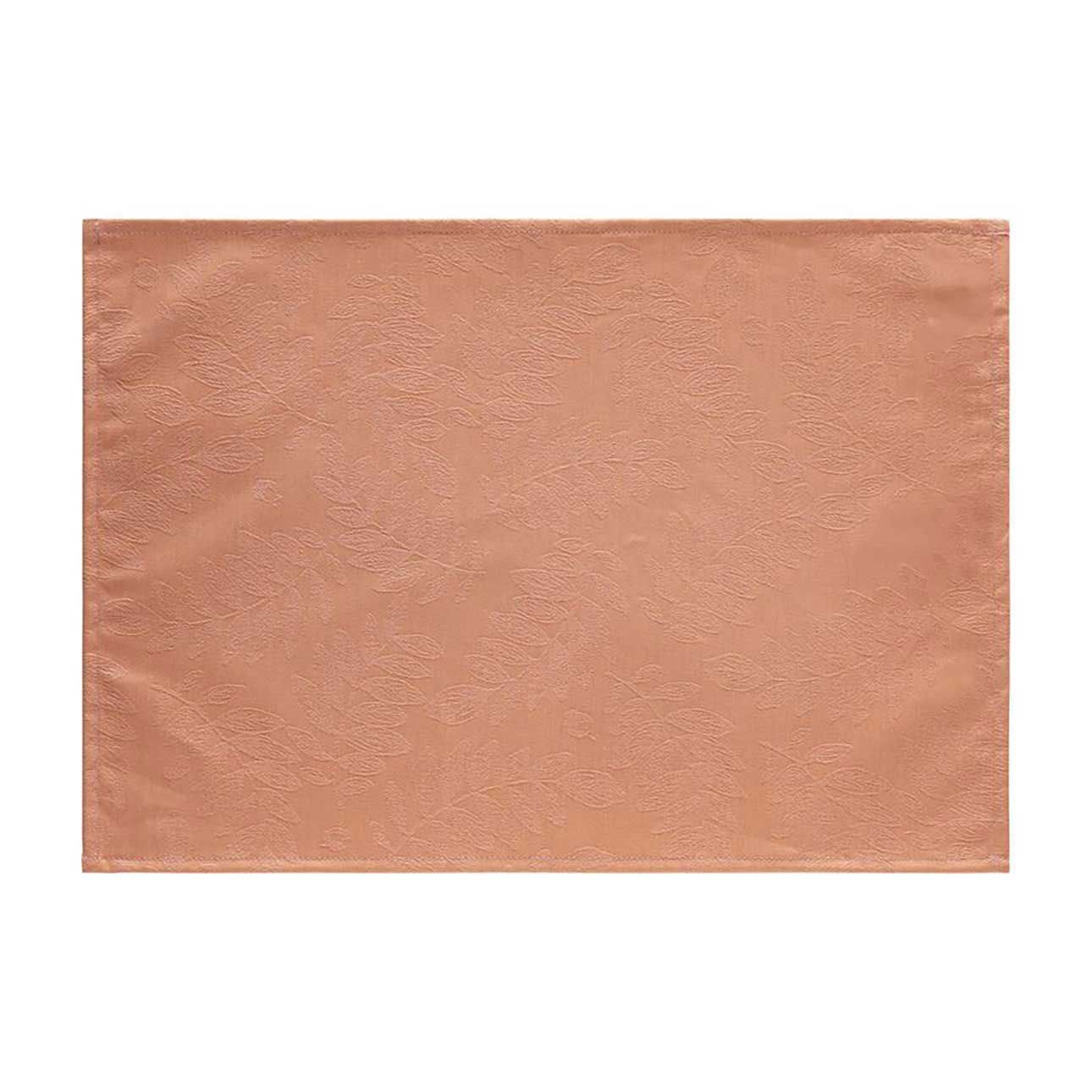 Le Jacquard Francais Vegetal Mood Enduit Orange Coated Placemat 20 x 14 Inch, MPN: 31517