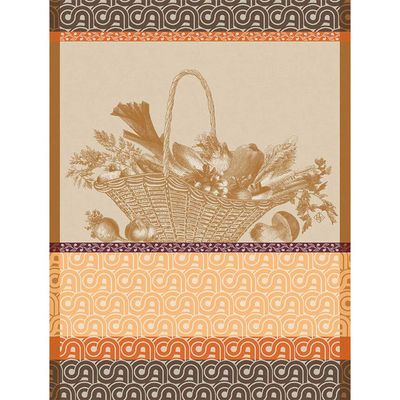 Le Jacquard Francais Potager D'Hiver Orange Tea Towel 24 x 31 Inch, MPN: 30967