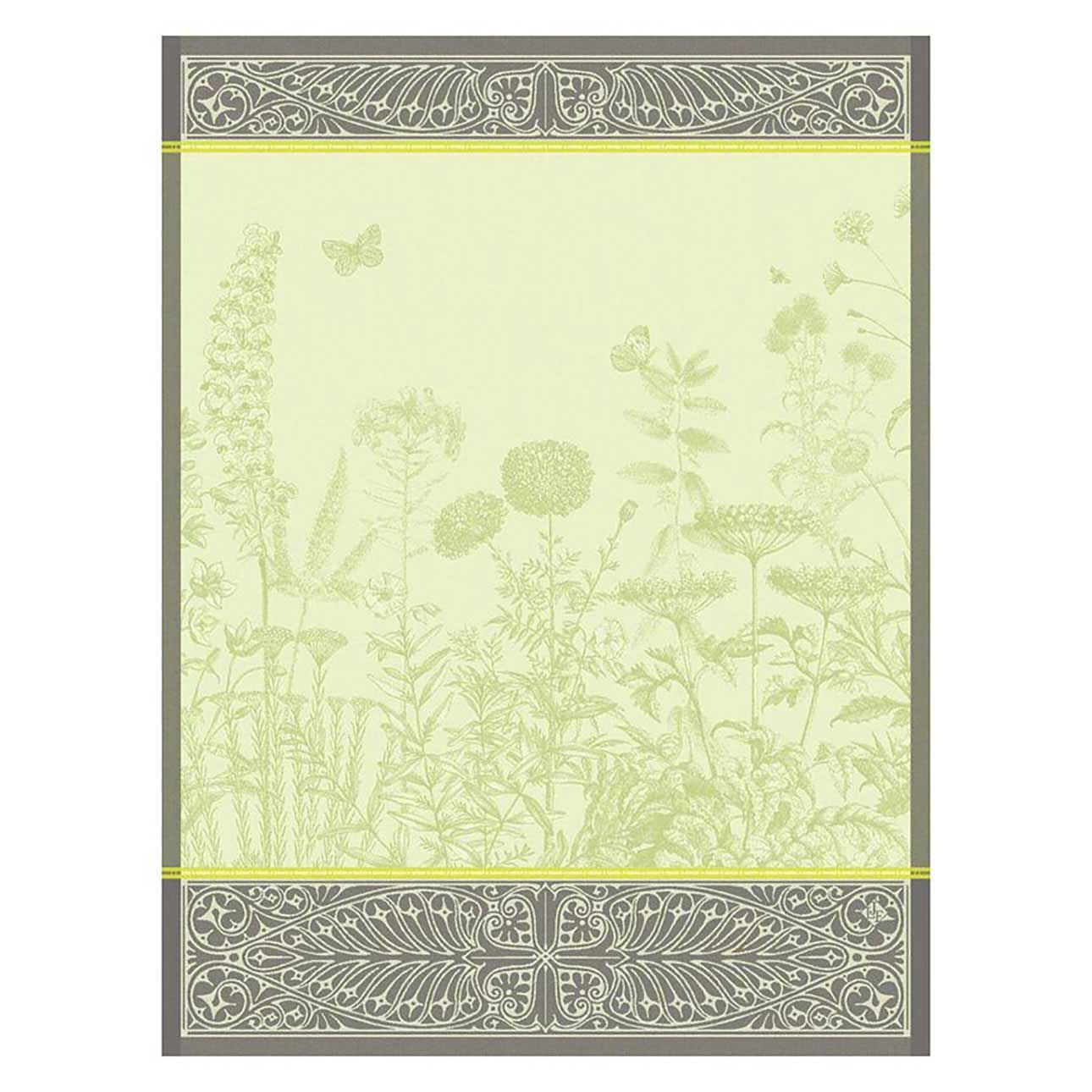 Le Jacquard Francais Blooming Green Tea Towel 24 x 31 Inch, MPN: 31387