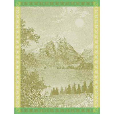 Le Jacquard Francais Altitude Green Tea Towel 24 x 31 Inch, MPN: 30969