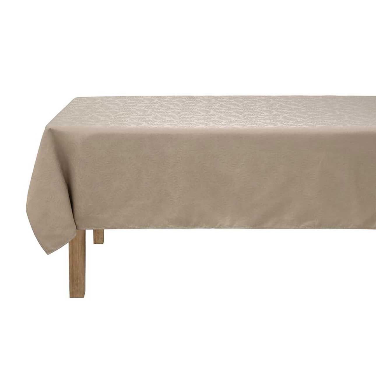 Le Jacquard Francais Vegetal Mood Beige Tablecloth 59 x 59 Inch, MPN: 30920