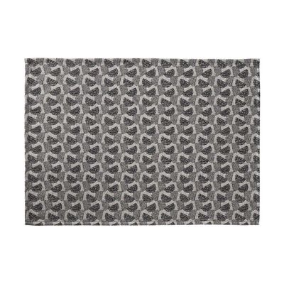 Le Jacquard Francais Empreintes Pois Enduit Black Coated Placemat 20 x 14 Inch, MPN: 31246