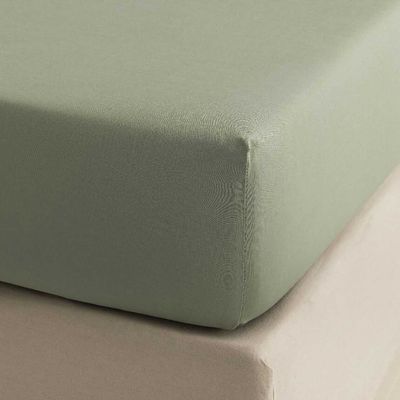 Le Jacquard Francais Charmilles Light Green Fitted Sheets 39 x 80 x 15 Inch TWIN-X-LONG, MPN: 31949