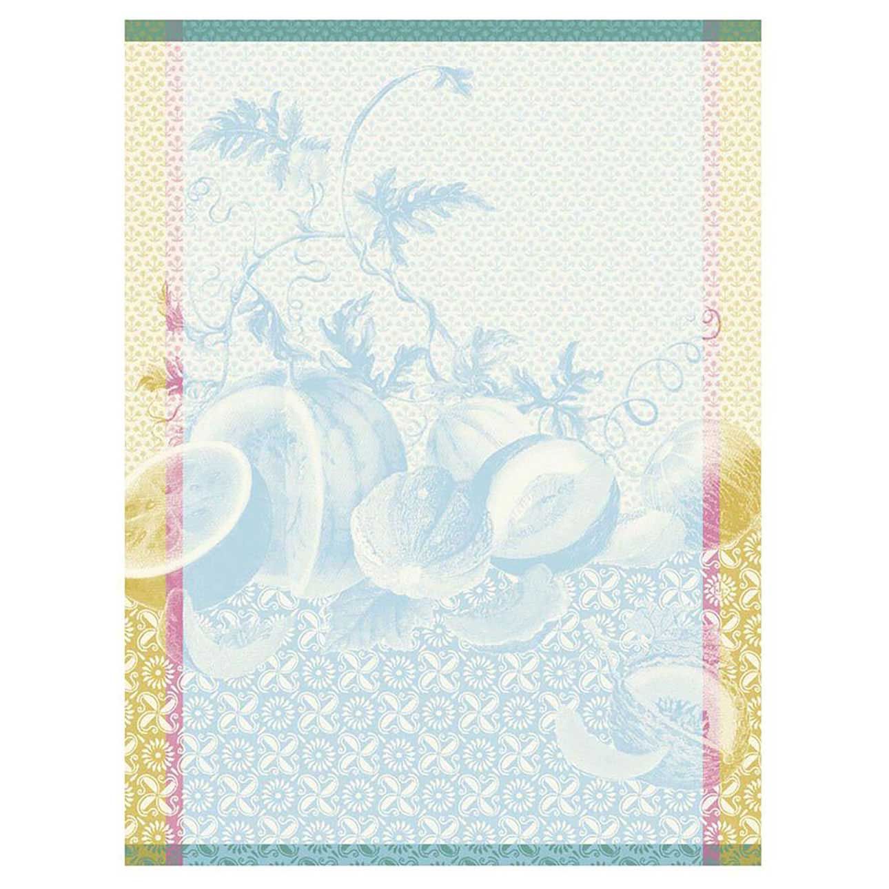 Le Jacquard Francais Eclats Du Midi Fraicheur Blue Tea Towel 24 x 31 Inch, MPN: 31397
