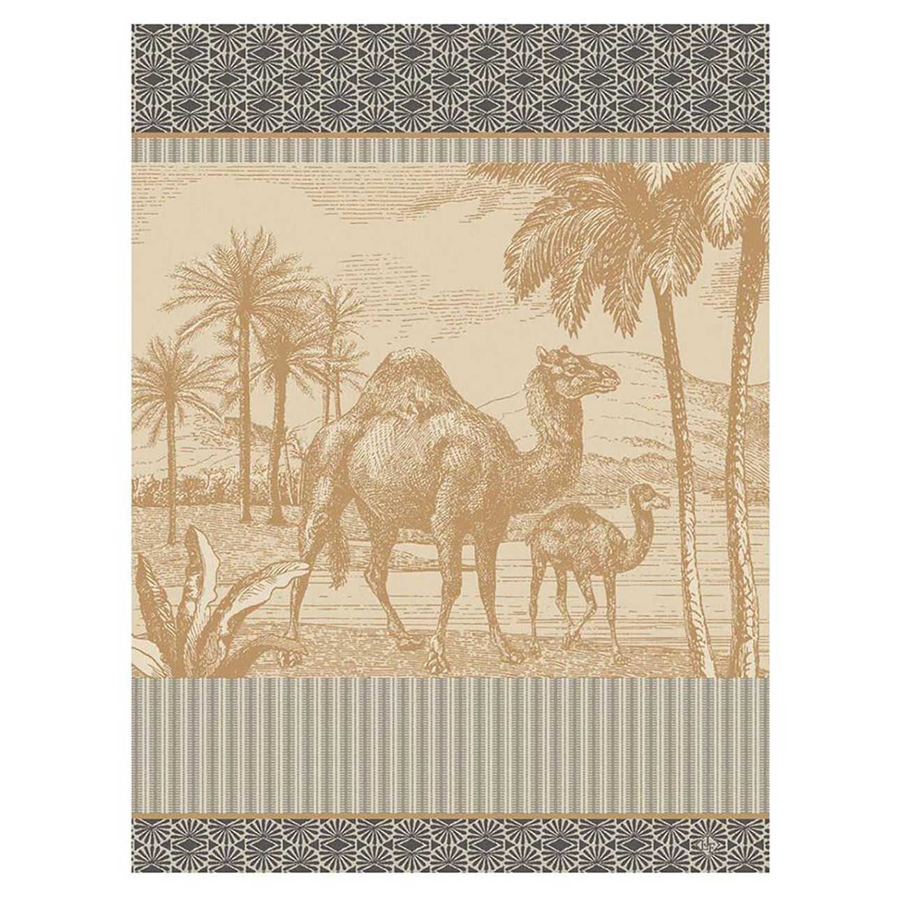 Le Jacquard Francais Dune Dromadaire Beige Tea Towel 24 x 31 Inch, MPN: 31492
