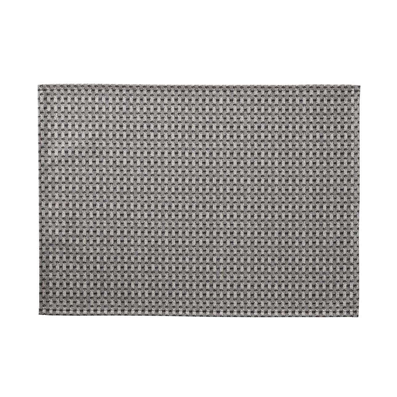 Le Jacquard Francais Empreintes Tissage Enduit Black Coated Placemat 20 x 14 Inch, MPN: 31250
