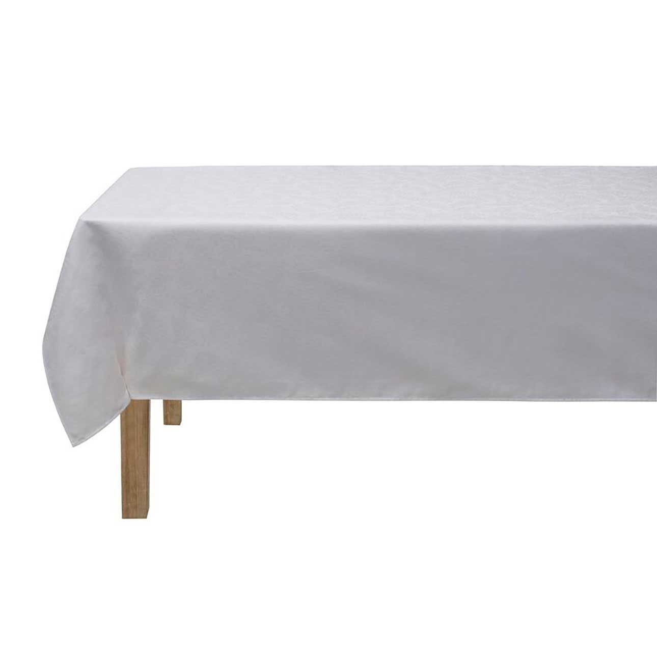 Le Jacquard Francais Vegetal Mood White Tablecloth 59 x 102 Inch, MPN: 30931