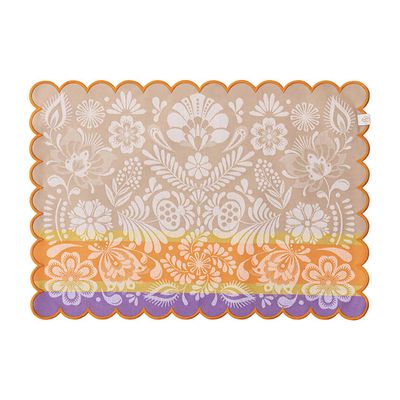 Le Jacquard Francais Alegria Yellow Coated Placemat 20 x 14 Inch, MPN: 31467