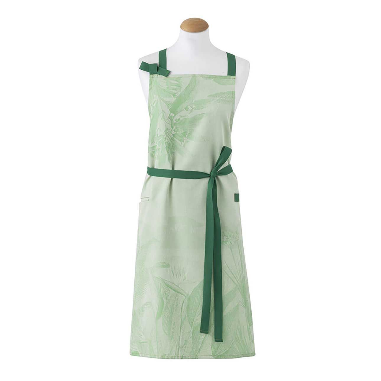 Le Jacquard Francais Sinharaja Green Apron 35 x 35 Inch, MPN: 30744