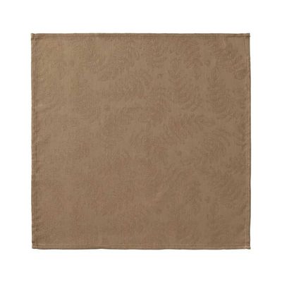 Le Jacquard Francais Vegetal Mood Brown Napkin 20 x 20 Inch, MPN: 30939