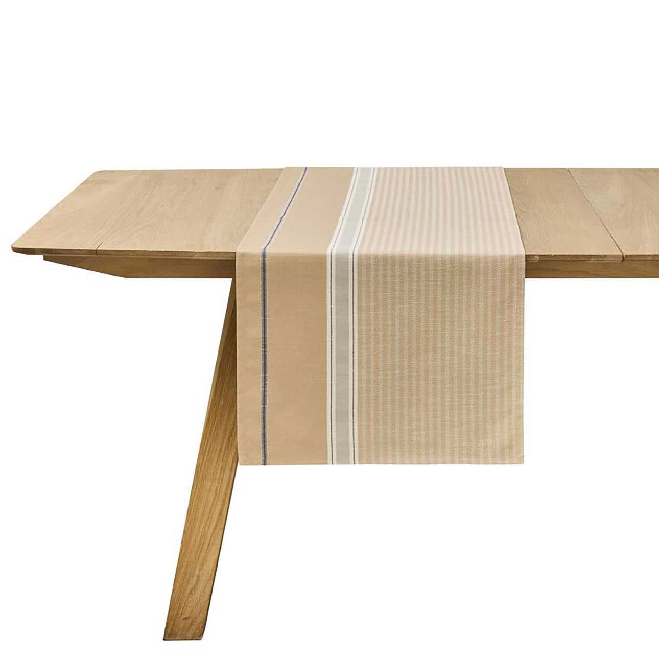 Le Jacquard Francais Dune Beige Table Runner 20 x 59 Inch, MPN: 31490
