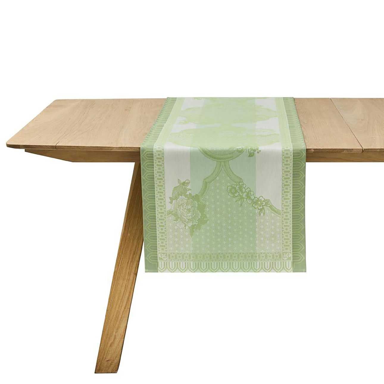 Le Jacquard Francais Promenade Imperiale Green Table Runner 20 x 59 Inch, MPN: 31459