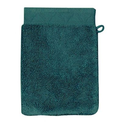Le Jacquard Francais Caresse Dark Green Wash Mitt 6 x 7 Inch, MPN: 31264