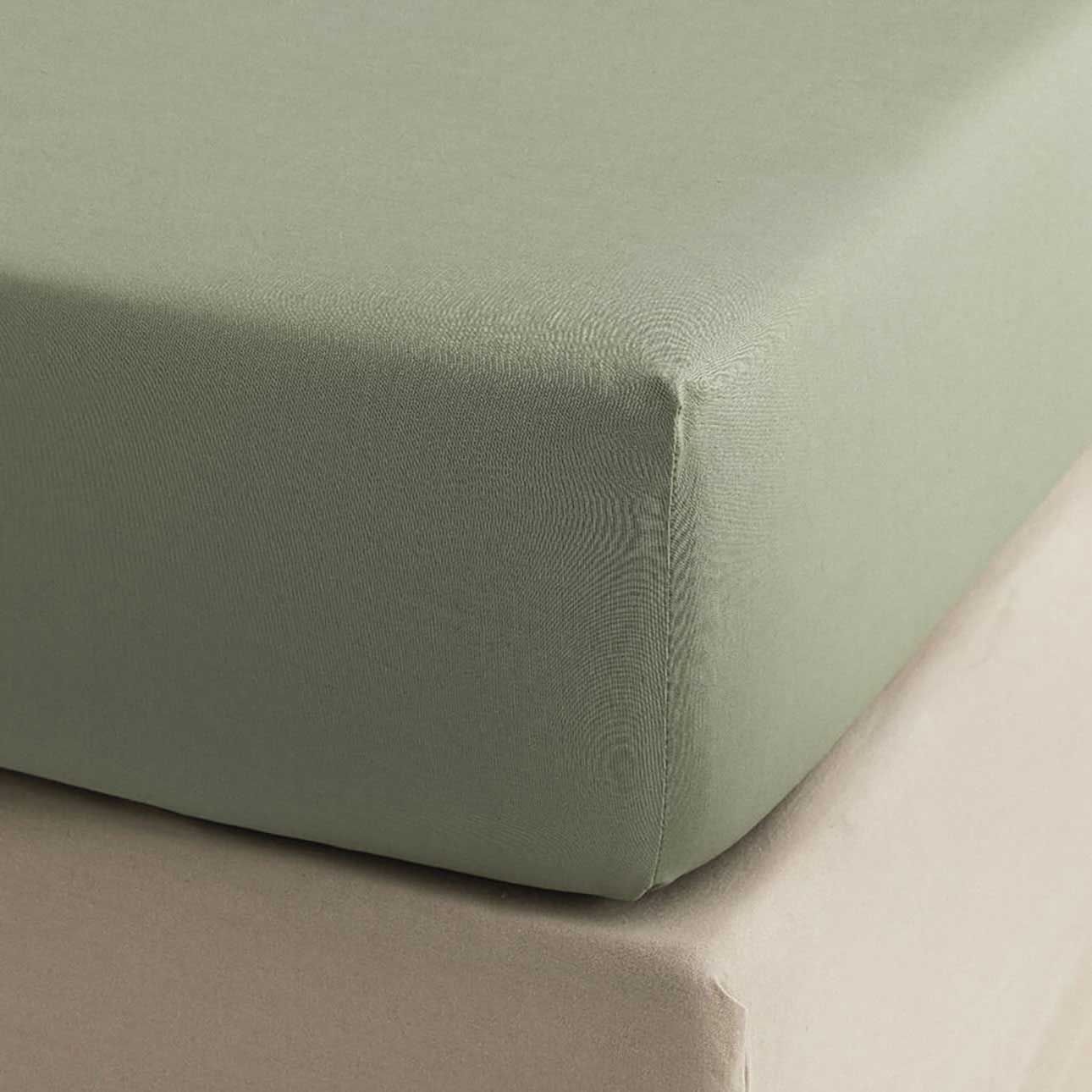 Le Jacquard Francais Charmilles Light Green Fitted Sheets 78 x 80 x 17 Inch KING, MPN: 31931