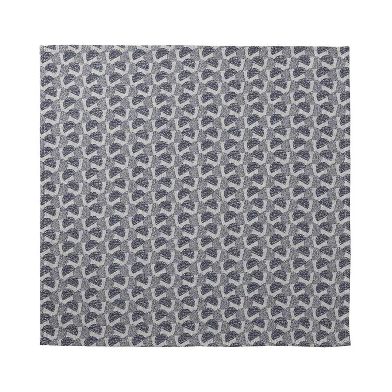 Le Jacquard Francais Empreintes Pois Blue Napkin 20 x 20 Inch, MPN: 31241