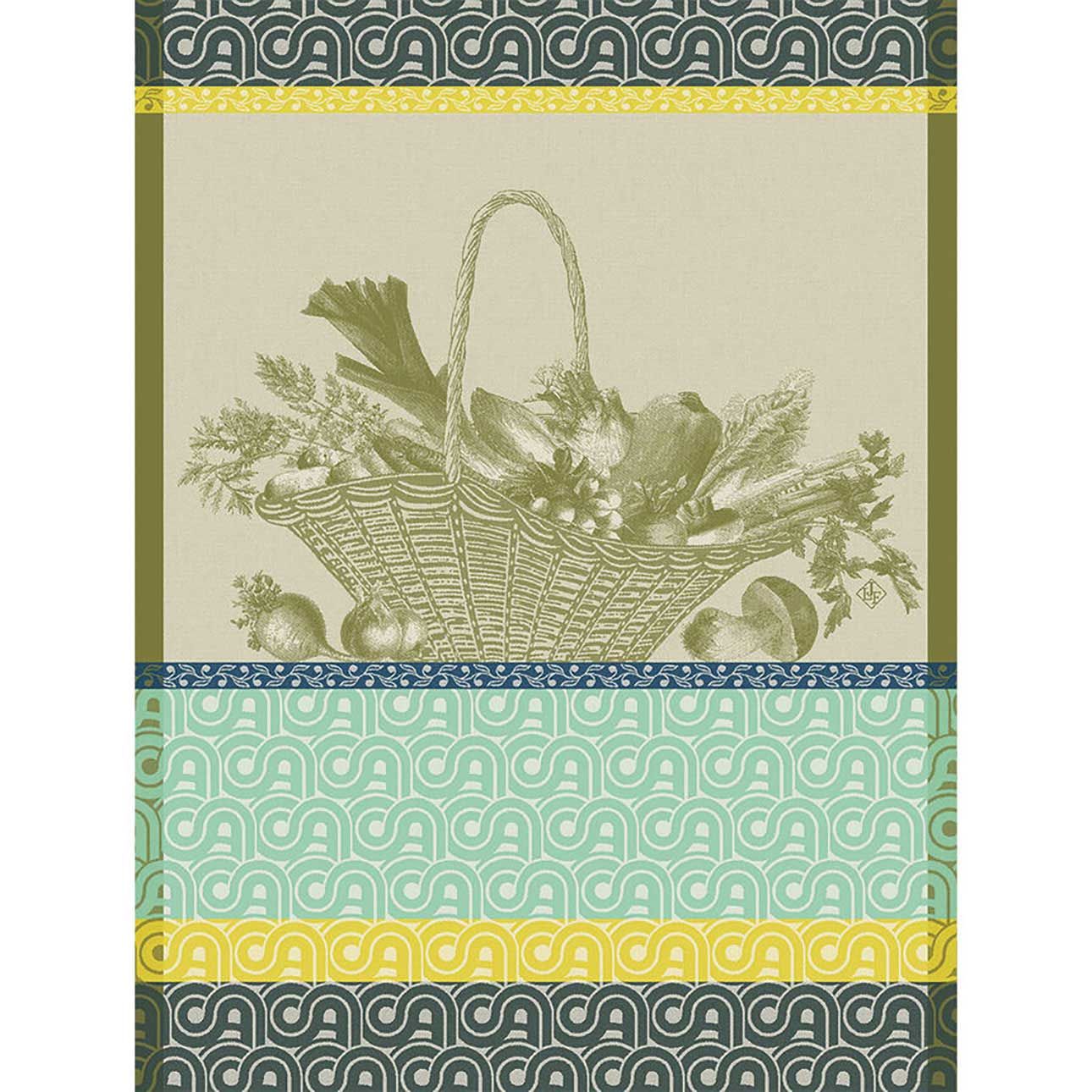 Le Jacquard Francais Potager D'Hiver Green Tea Towel 24 x 31 Inch, MPN: 30965