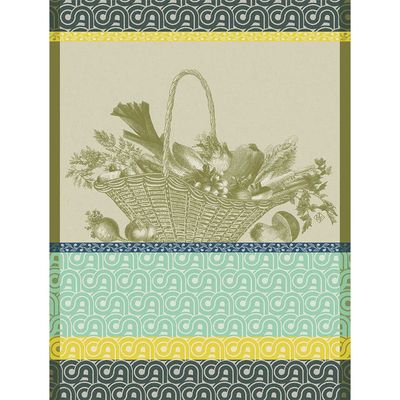 Le Jacquard Francais Potager D'Hiver Green Tea Towel 24 x 31 Inch, MPN: 30965