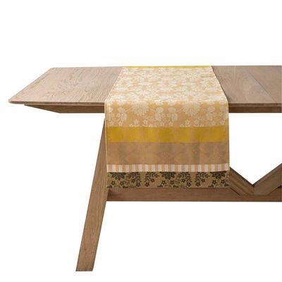 Le Jacquard Francais Gipsy Yellow Table Runner 20 x 59 Inch, MPN: 31005