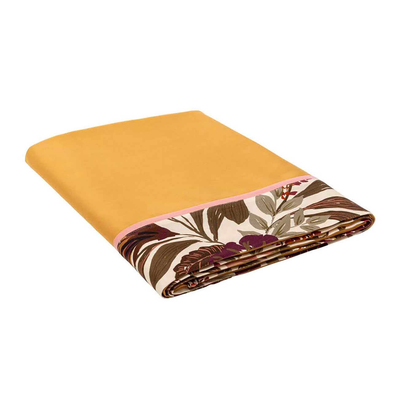 Le Jacquard Francais Panache De Fleurs Yellow Flat Sheets 75 x 114 Inch TWIN, MPN: 31142