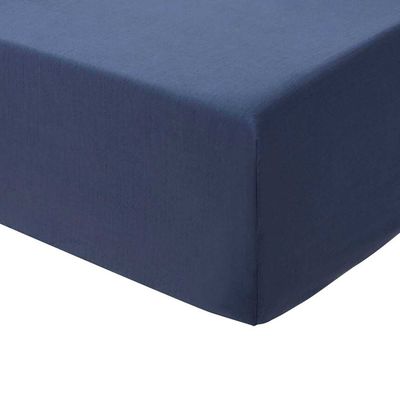 Le Jacquard Francais Eclat Blue Fitted Sheets 72 x 84 x 17 Inch CAL KING, MPN: 31108