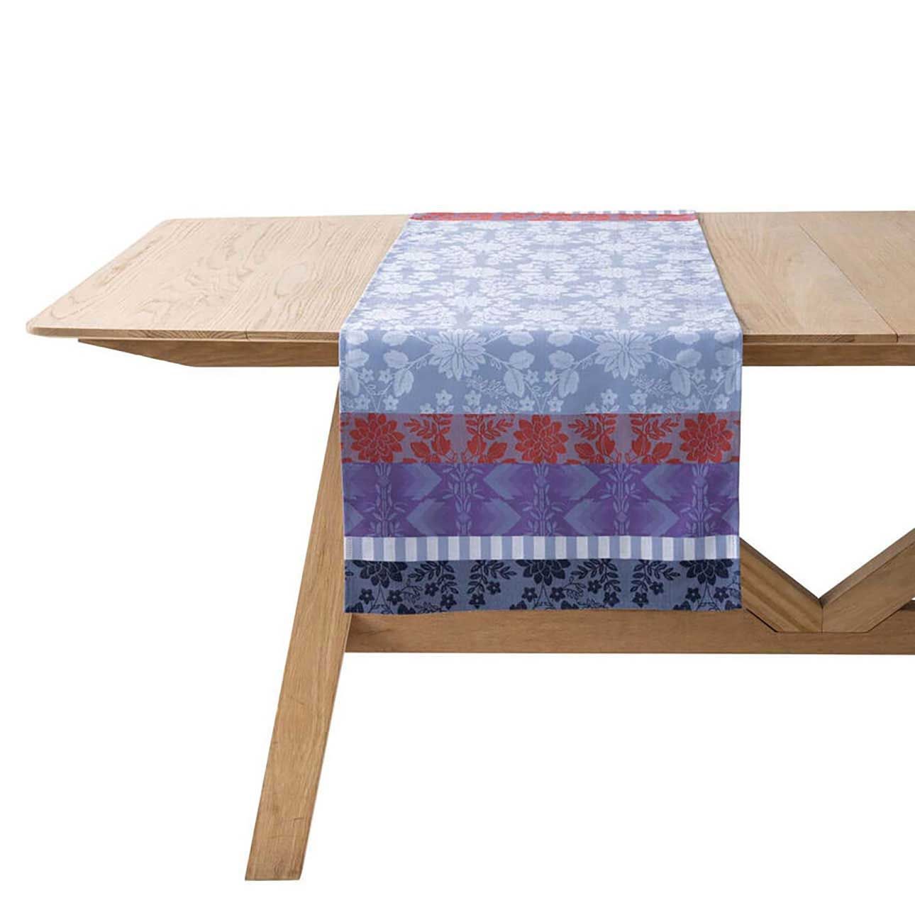 Le Jacquard Francais Gipsy Blue Table Runner 20 x 59 Inch, MPN: 31004
