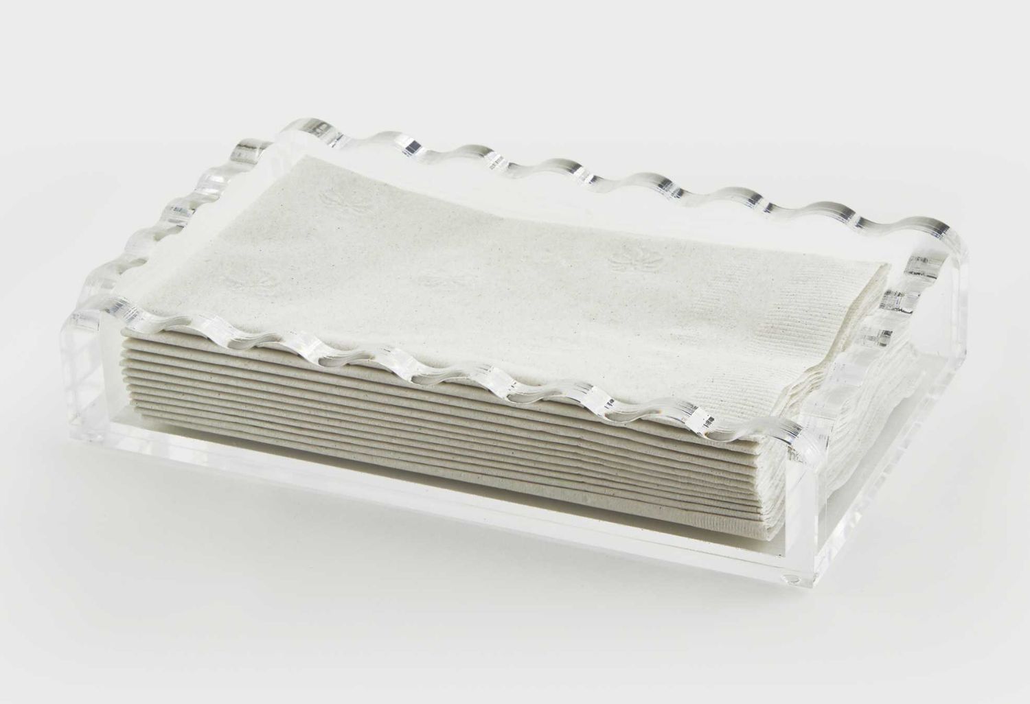 Tizo Designs Acrylic Guest Towel Wave Design HA182CLNP
