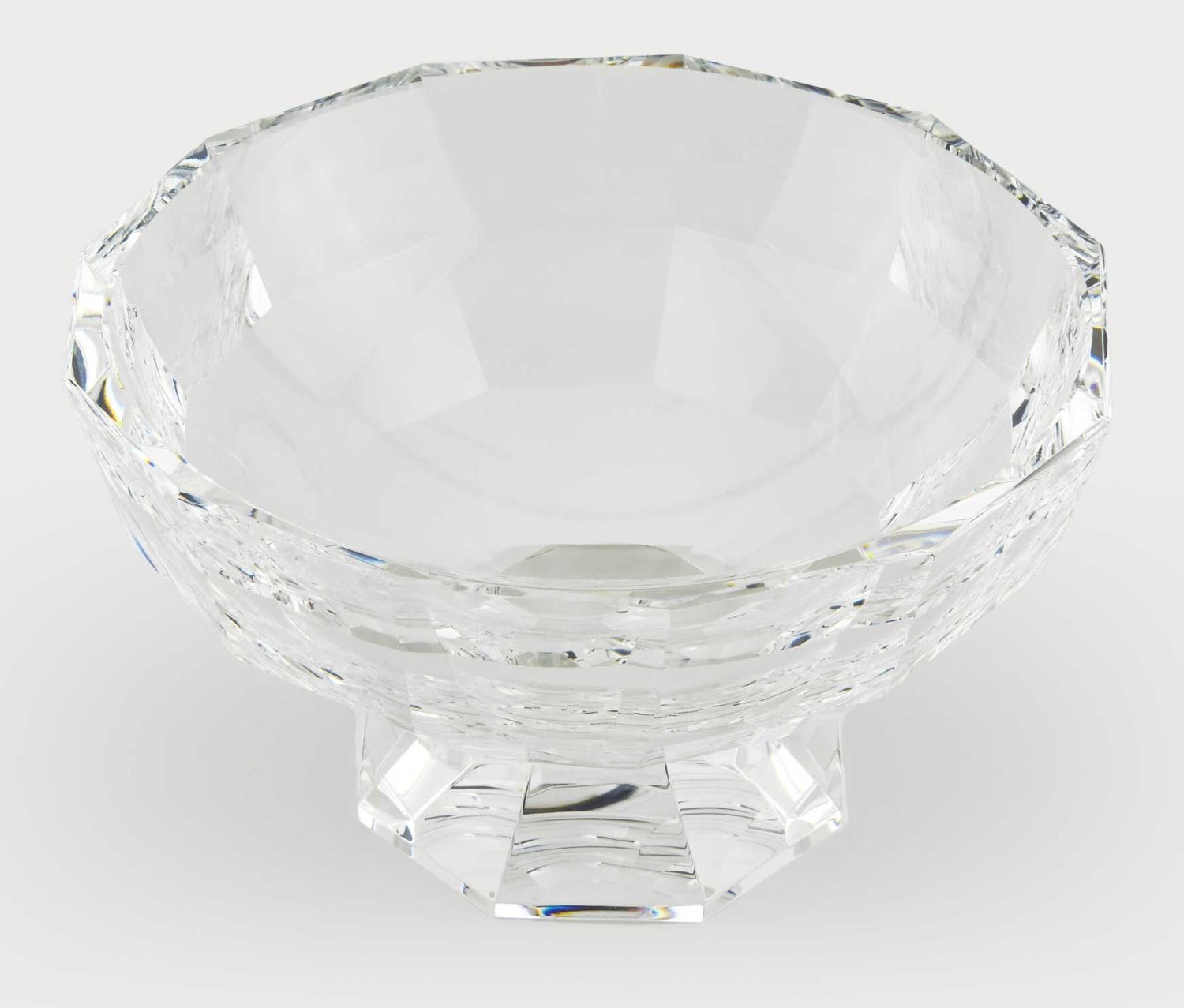 Tizo Designs Crystal Glass Bowl with Clear Base XY209CLBW