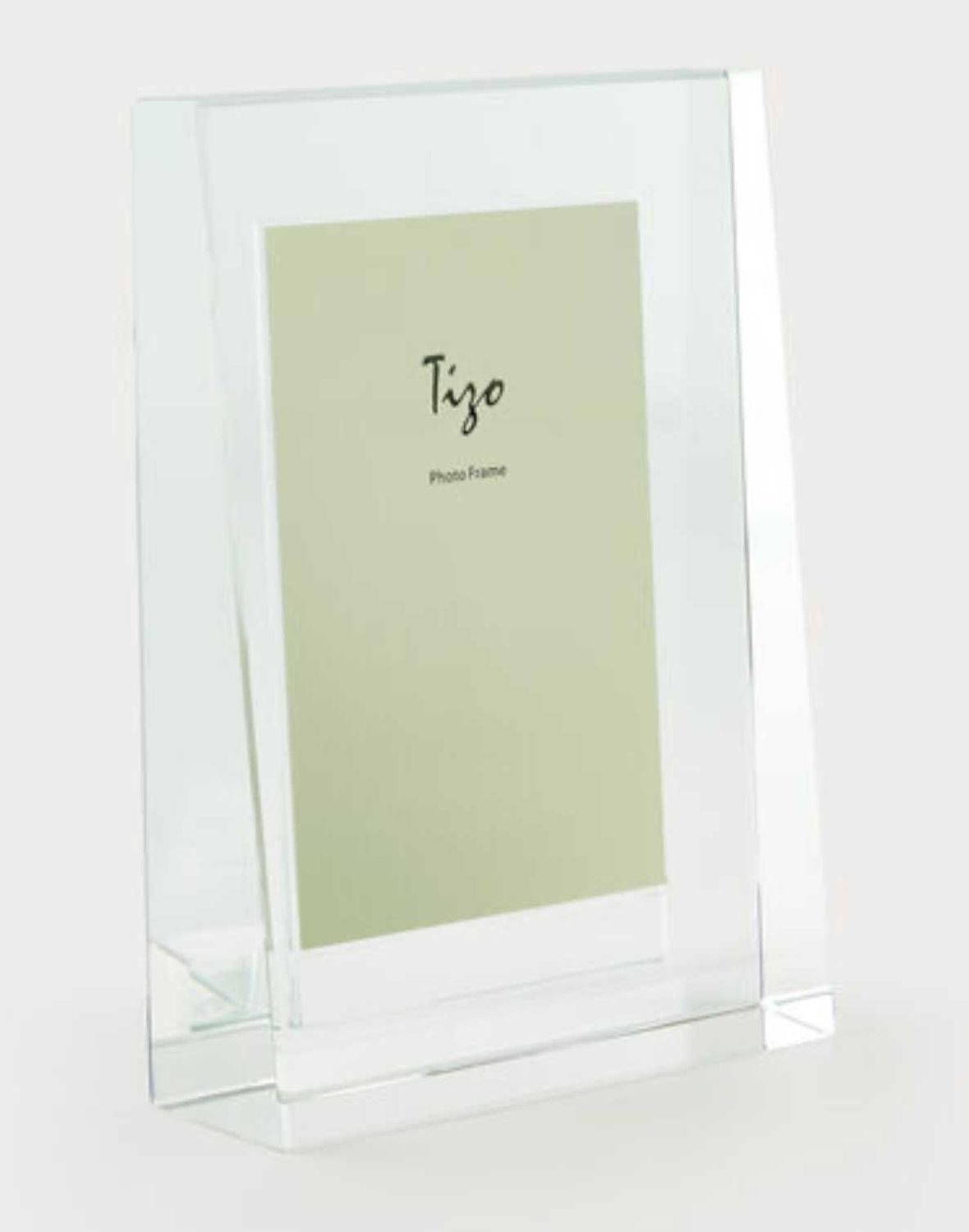 Tizo Designs Crystal Glass Picture Frame Plain 2 x 3 Inch PH1360-23