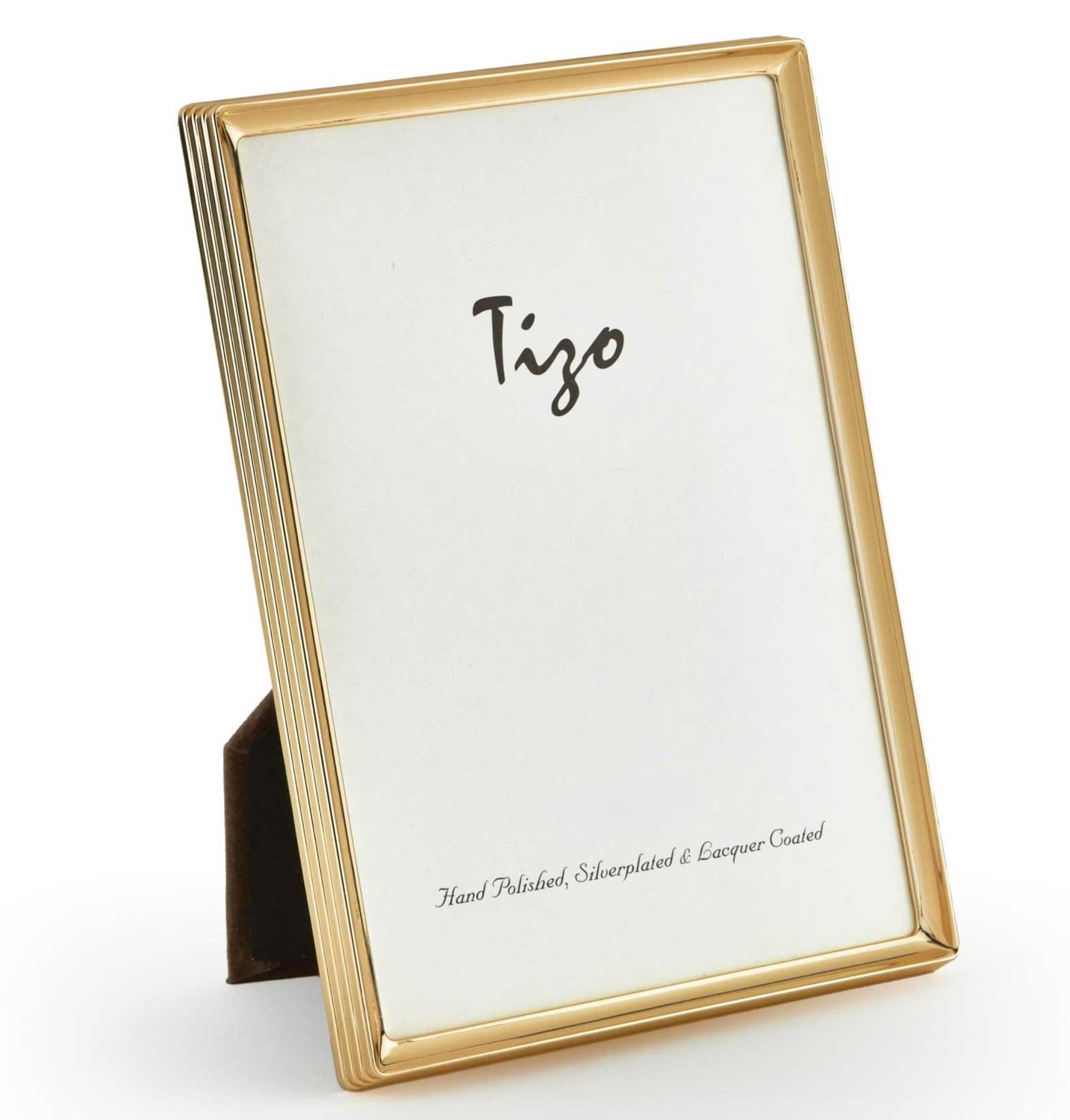Tizo Designs Goldplate Picture Frame Linear 4 x 6 Inch 3643GLD46